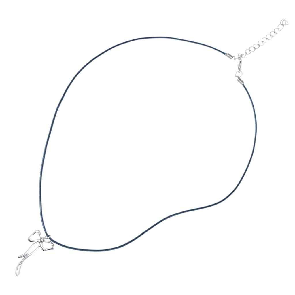 Elegant Butterfly Necklace Bowknot Pendant Neckchain Adjustable Chain Choker Handmade Collarbone Chain Gifts for Women