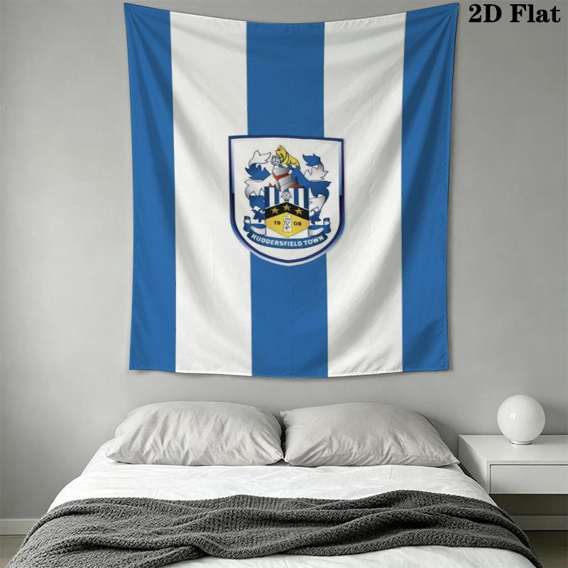 Huddersfield Town Wall Tapestry Aesthetic Wall Hanging Printed Fabric Blanket Decorative Tapestries for Bedroom Living Room Home Decor