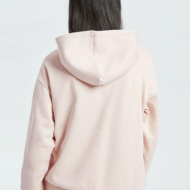 Li Ning Badfive Sports Basketball Series Loose Pullover Hoodie Women Hoodies Oyster-Gray AWDQ334-1