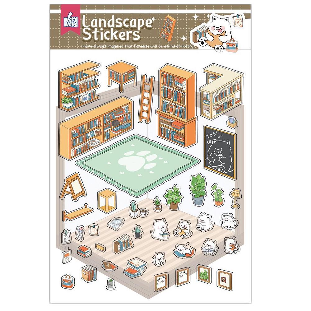 

Kawaii 3D Дом Наклейка DIY Наклейка Ландшафтный Декор Наклейки Подарок для Детей Скрапбукинг Канцелярские Товары