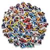 50 Pieces of Non-repeat Formula Racing Cool Cartoon Graffiti Stickers DIY Suitcase Water Cup Stickers
