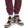 Jordan Solid Logo Patch Drawstring Sports Pants Men Bottoms Purple DR3089-680