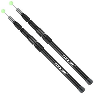 SANLIKE Tarp Pole Carbon Carbon Fiber Tent Pole Approximately 5 Joints Stepless Adjustment Slide Telescoping Main Pole Lightweight Camping Equipment