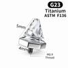 Stainless Steel Flat Back Stud Crystal Cone Cartilage Earring Gifts Piercing Stud  Ear Piercing
