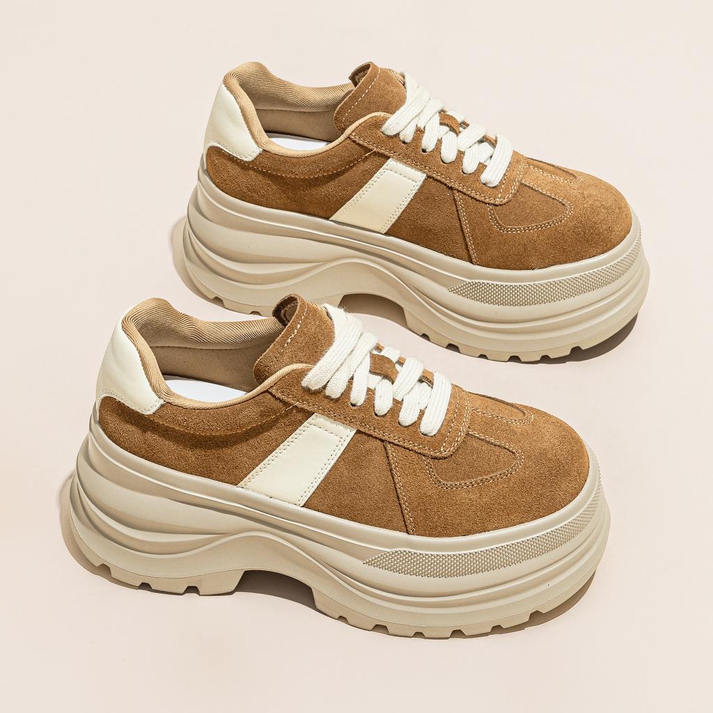 Dad shoes women's autumn new thick-soled heightening German training shoes versatile casual sports shoes single shoes