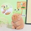 Soft Pulling Rope Capybara Dolls Key Ring Cartoon Capybara Keychain  Car Key Accessories