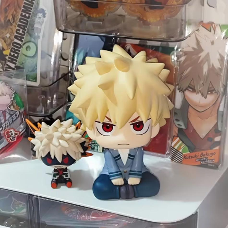 Anime Nendoroid Bakugou Katsuki Midoriya Izuku ładna figurka Todoroki So Toga Himiko model dzieci cole samochód