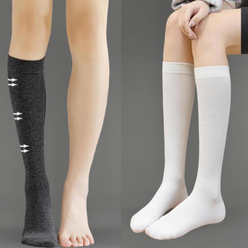 Compression Non-slip Long Knee Socks for Girls' School Uniforms
