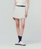 SERGIO TACCHINI W Flying Asymmetrical Pleated Skirt (White)