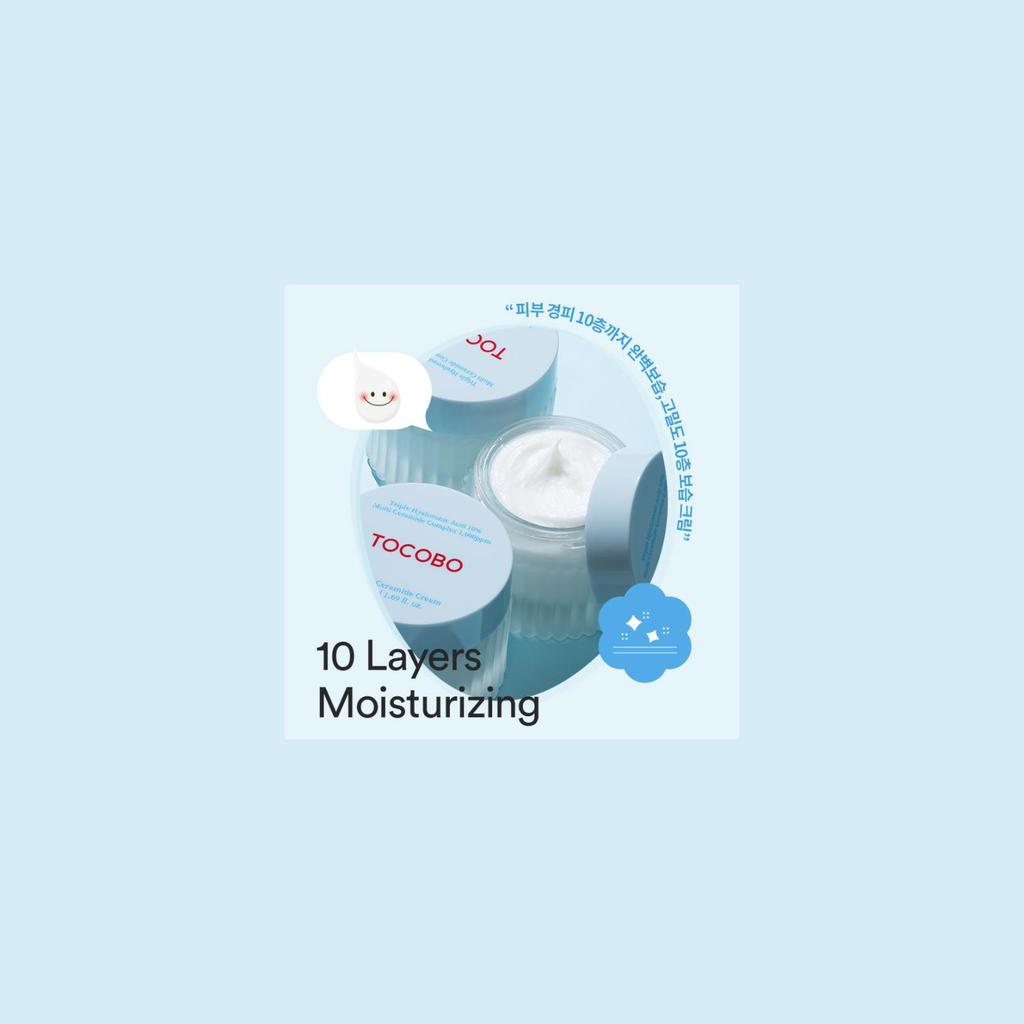 TOCOBO Multi Ceramide Cream 50ml | Moisture Cream, Ceramide Moisturizer, Korean Skin Care