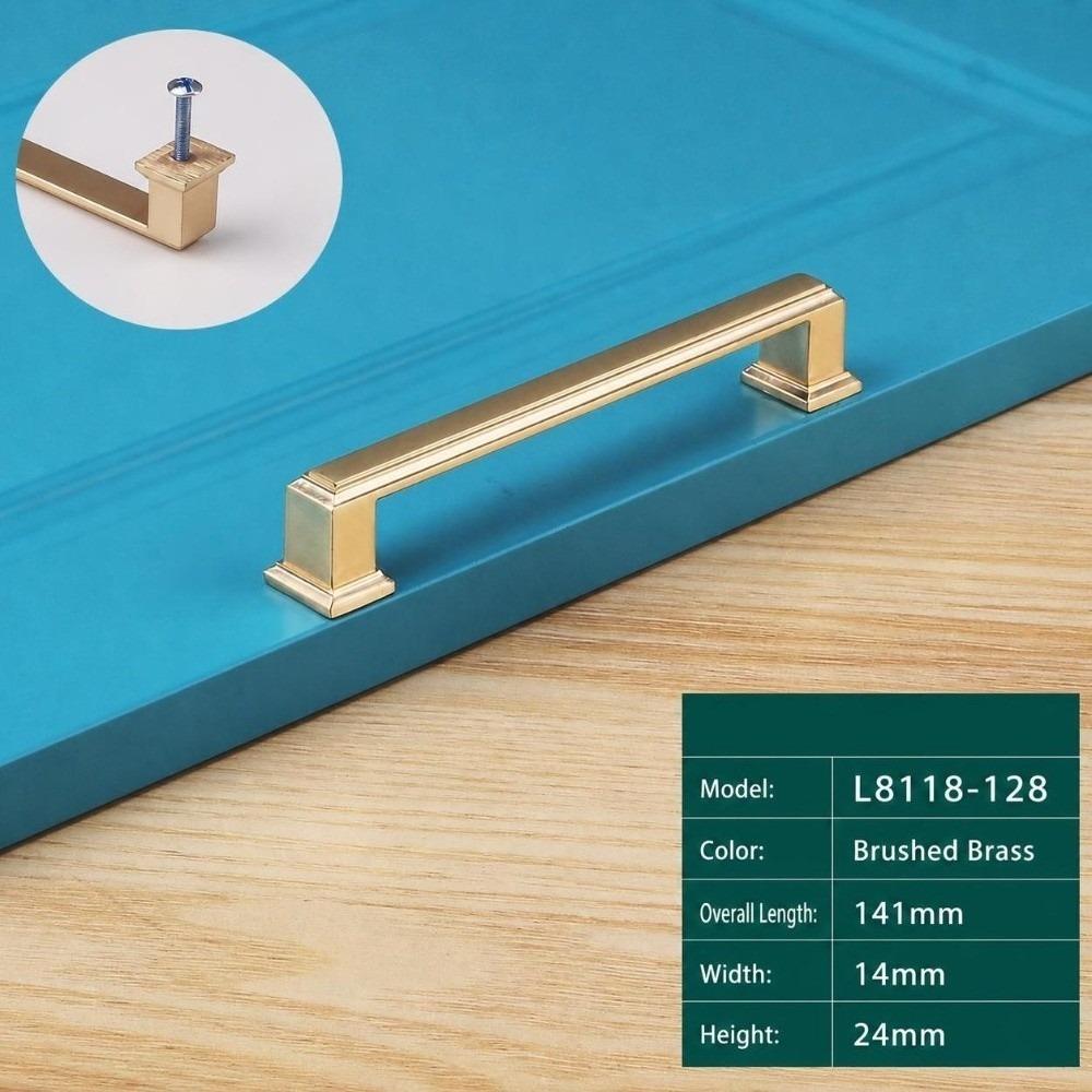 Zinc Alloy Cabinet Handles Thick Solid Door Knobs Modern Wardrobe Pulls  Furniture Hardware