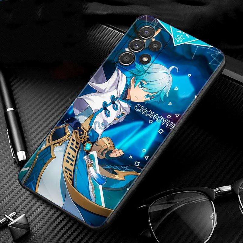 Etui na Samsung Galaxy A51 A12 A21s A71 A52 A31 A32 A02s A72 A11 A41 A22 A01 A51 5G A02 F42 Okładka Gra Genshin Impact Dziewczyna