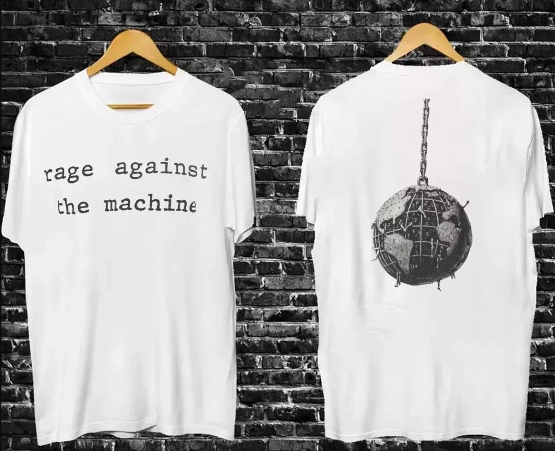 

Rage Against The Machine Typewriter Concert T-Shirt Mens Womens Tees Top, size S-4XL 3XL