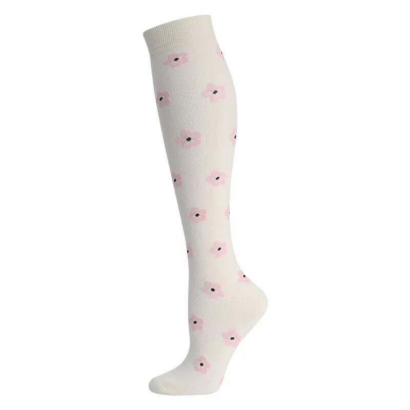 Compression Socks Sports Outdoor Running Jump Rope Yoga Unisex Calf Pressure Socks Stockings Compress Nylon
