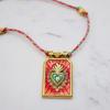 Gold Plated Retro Tarot Card Necklace Elegant Retro Tarot Card Necklace With Delicate Designs for Daily Wear Parties