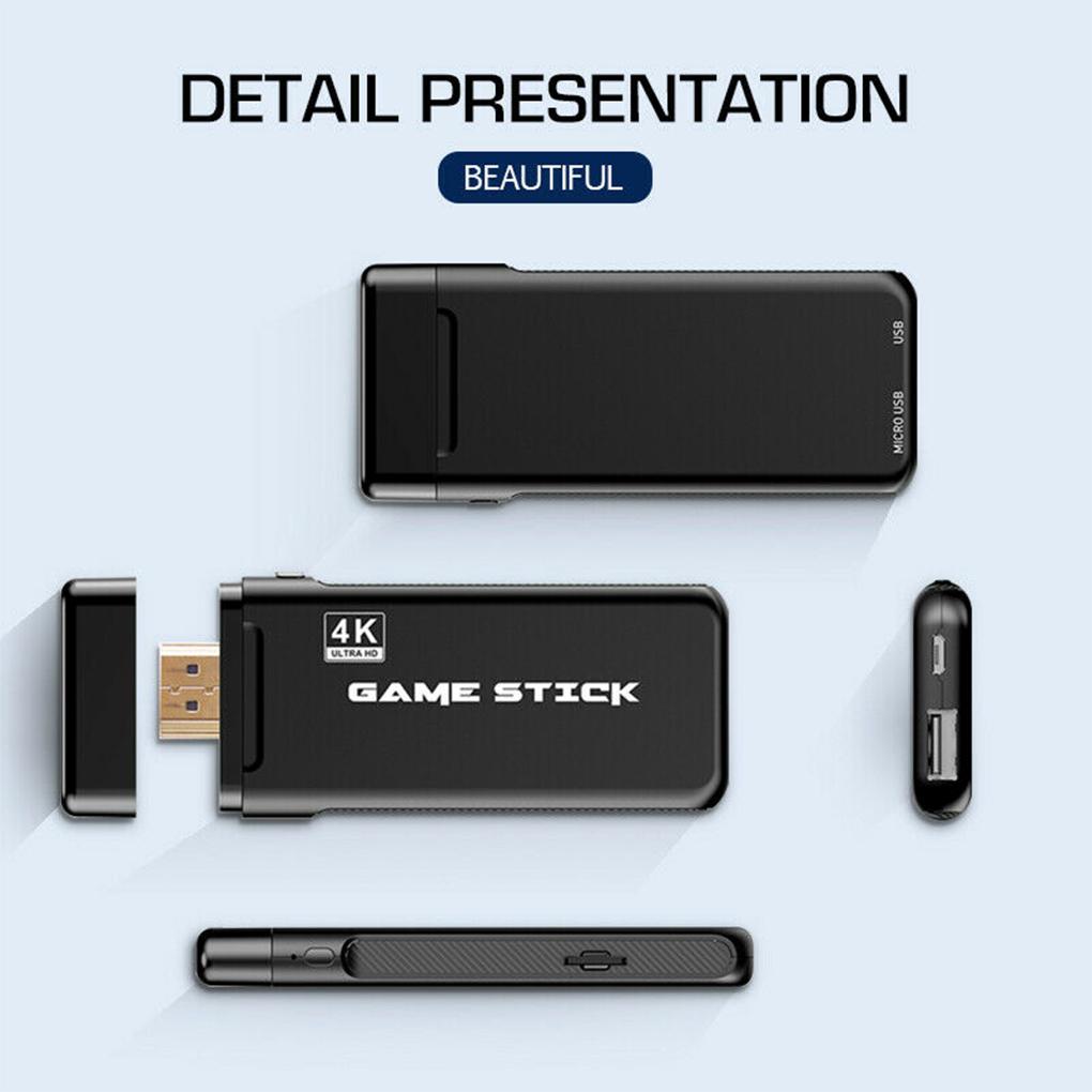 64G 10000 Games Portable 4K TV Video Game Console With 2\.4G Wireless Controller Support CPS PS1 Retro Game Console