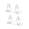 2/3Pcs Clear Acrylic Fan Display Stand Handheld Folding Fan Holder Storage Rack for Home Desktop Decors and Art Exhibits