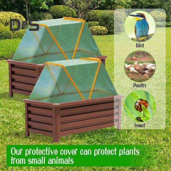 Garden Row Accelerator Plant Tent Foldable Plant Net Cage Greenhouse Cover Raised Garden Beds Plant Protector for Garden Rows Protects Vegetables