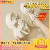 Popular Platform Sandals Women's New Models In the Summer of 2025 Wear Bows To Increase the Height of Small Roman Sandals