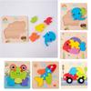 Toddler Baby Wooden Jigsaw Puzzles for Toddlers Kids Early Education Toys, Shape Color Recognition