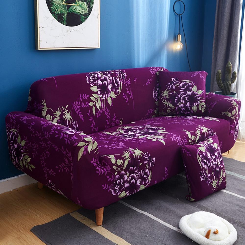 Stretch Sofaschutz Vollbezug Rutschfest mit Kissenbezug für Vintage Sessel Elastischer Couchbezug