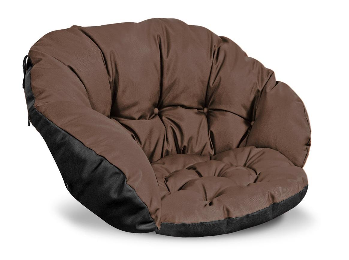 Garden cushion 122x40 cm for a chair, swing, hanging, stork's nest, waterproof, brown