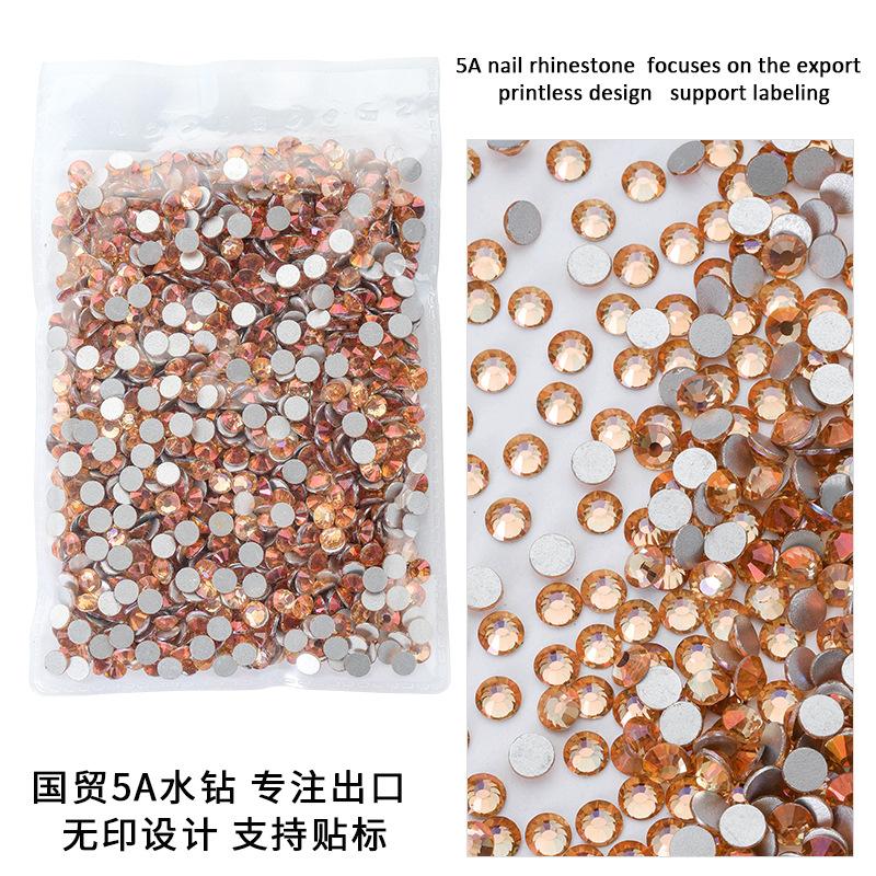 

Красное Золото Гусино-Желтый Цветной Бриллиант Стекло Бриллиант Плоское Дно Бриллиант Сделай Сам Нейл-Арт Страз Круглая Наклейка Дрель Украшение Чехла для Мобильного Телефона SS6 [about 2mm]/1440 pieces