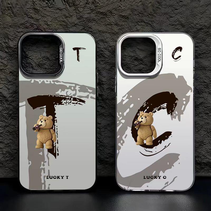 Lucky Letter iPhone 18 Pro Max Phone Case, 14 New Styles, 13 Creative Designs, 12 Personalized Text Designs, 11 English Letters, XS