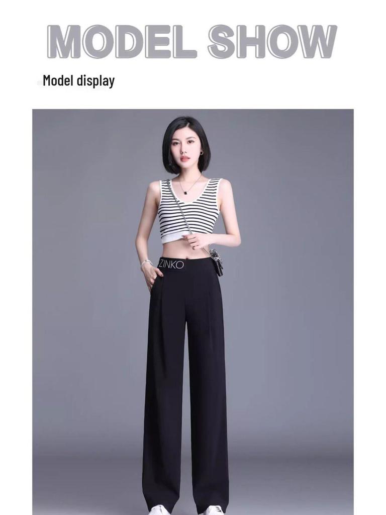 Sommerhose für Damen in großen Größen mit hohem Bund und weitem Bein – figurformend, leicht und lässig.