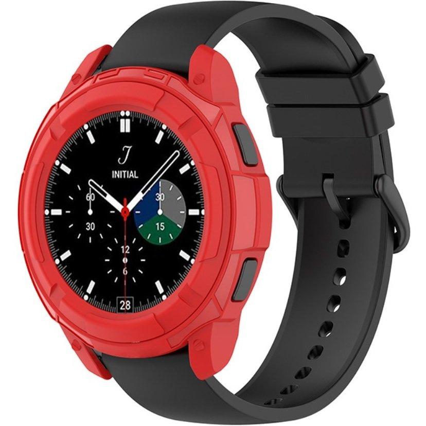 Case with bezel ring for Samsung Galaxy Watch4 Classic 46mm, Red