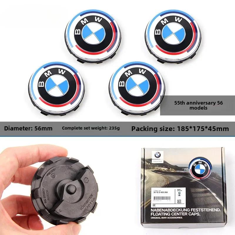 YABBF1 For BMW New 2025 BMW 68mm 56mm Floating Wheel Center Cap for E9QE91 E92 E93 F30 F10 F11 F04 E84 E83 F25 E70 Cooper 3D Car Badge