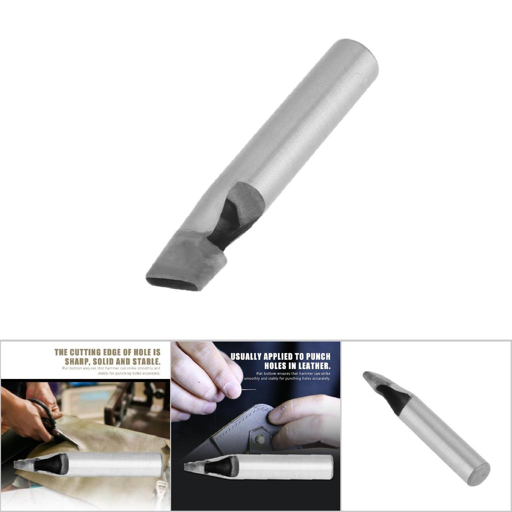 4mm Leather Craft Oval Rectangle Punch Hole Cutter Hollow DIY Tools (20 X 4mm)