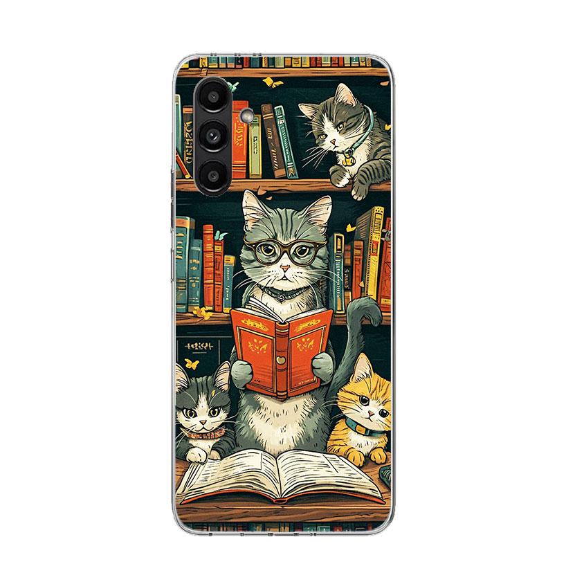Read Books illustration Reading Phone Case For Samsung Galaxy A16 A26 A36 A56 A15 A14 A13 A55 A54 A53 A35 A34 A33 A25 A24 A23 A0