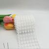 Off White Embroidery Flower Trimmings for Clothing, DIY Sewing Lace Fabrics, Wedding Dresses, Sewing Accessories, 5Yards