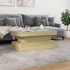 LED Coffee Table in Sonoma Oak 90 x 50 x 40 cm