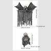 Halloween Hanging Grim Reaper Prop,Halloween Indoor & Outdoor Spooky Part Decorations,Light-emitting Sound Hanging Props Yard
