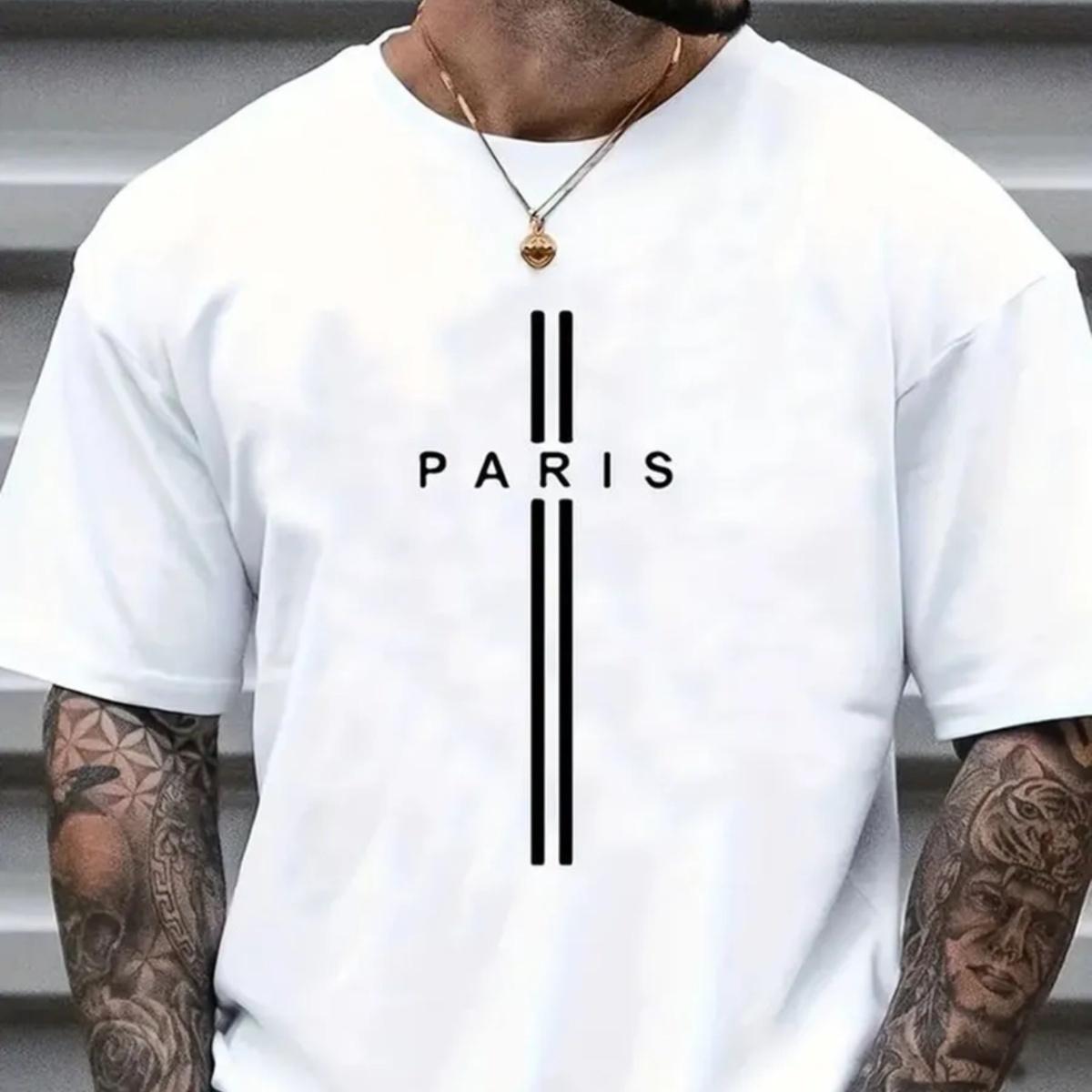 American Trendy Tshirt with Round Neckline Summer Trendy Cotton Fabric Letter Print for Both Men Women Suitable for Couples S