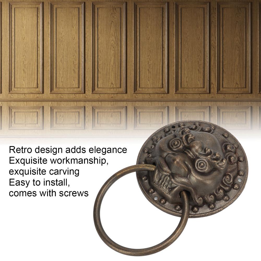 Bronze Door Pull Rings Retro Door Handles Cabinet handle Antique Door Knocker  Wooden Boxes
