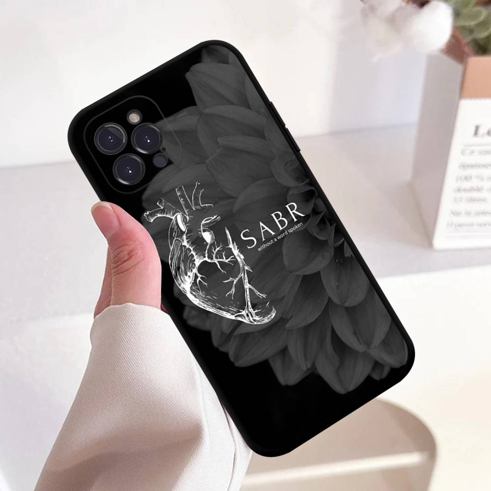 Quran Sabr Islam Patience Black Silicone TPU Phone Case For Iphone17 Air 16 15 14 13 12 Pro 11 Pro Max Plus Cover Case