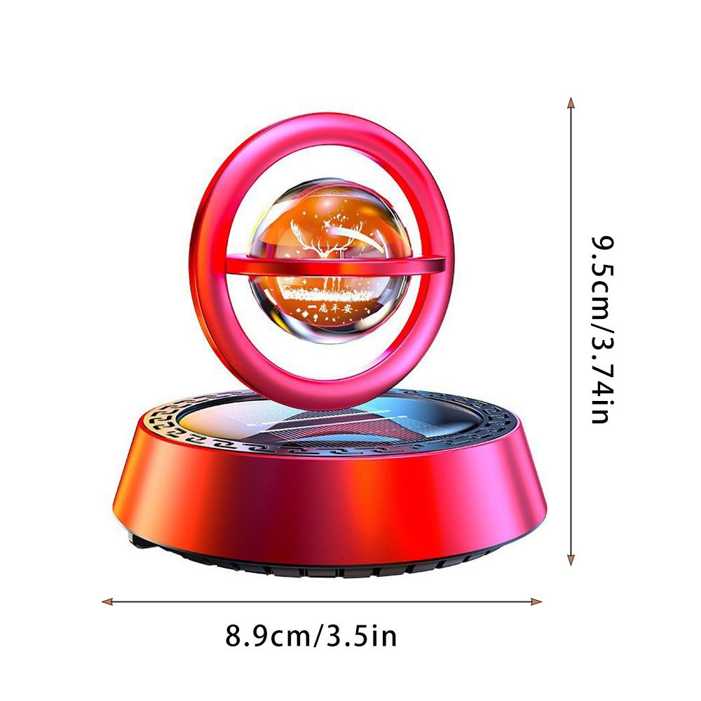 Parfumier Solar de Lux pentru Mașină, Difuzor de Parfum Metalic Rotativ, Parfum de Mașină și Decorațiune Interioară, Aromoterapie pentru Auto