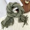 Scarf women's winter high-end sense new linen versatile cotton and linen fashion scarf scarf scarf shawl silk scarf