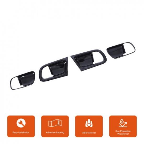 Glossy Black Interior Door Handle cover trim For Infiniti G37 G25 G35 2007-13