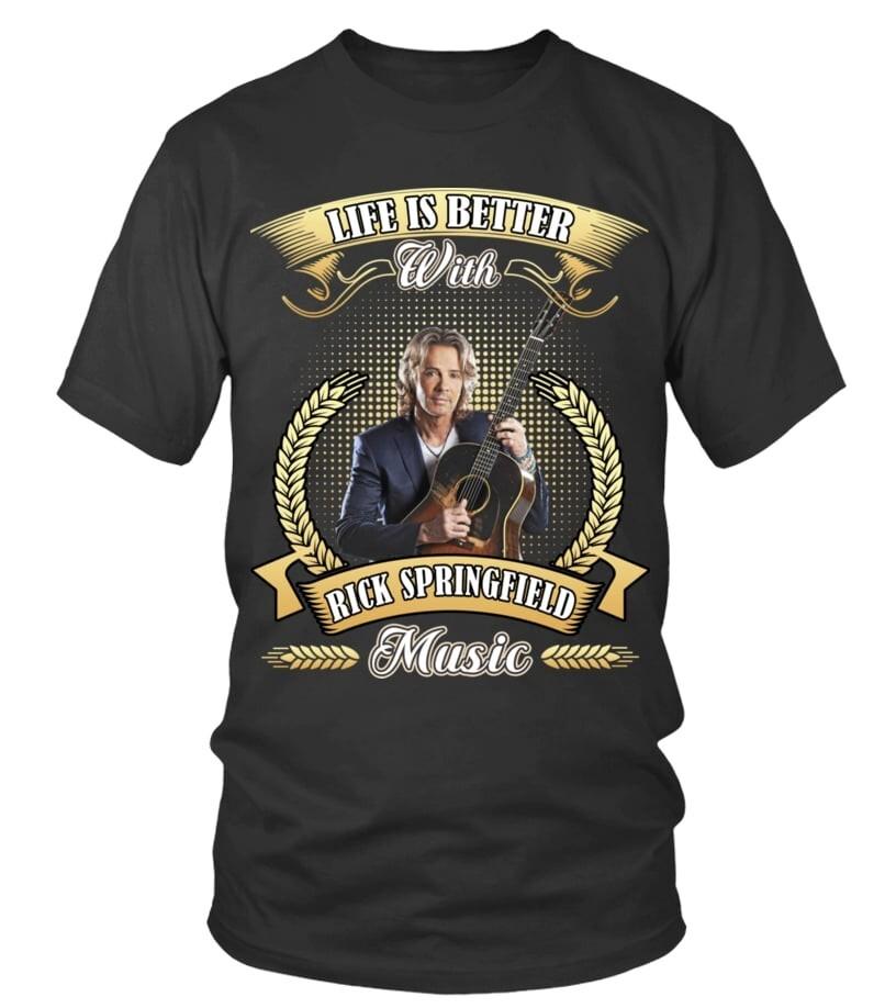Rick Springfield Black Color Shirt Gift For Fan Unisex T-Shirt XXXL