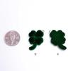 Flocking fluffy four-leaf clover keychain accessory
