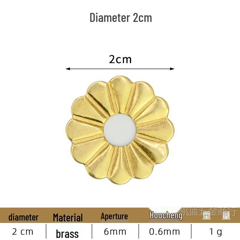 Antique Brass Flat Washer: Pure Copper Gasket with Irregular Handle for Classic Furniture