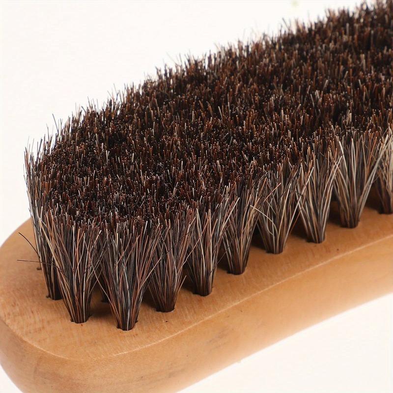 1pc Portable Wood Handle Bed Lint Brush Sofa Coat Cleaning Tool Dust Removal Brush for Clothes Home Clean Brush with Lanyard.
