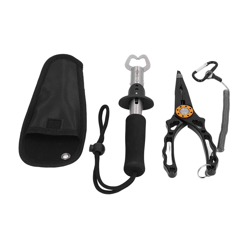 Mini Multifunctional Fishing Lip Gripper Stainless Steel Fishing Grip Pincers Lure Pliers Scissor