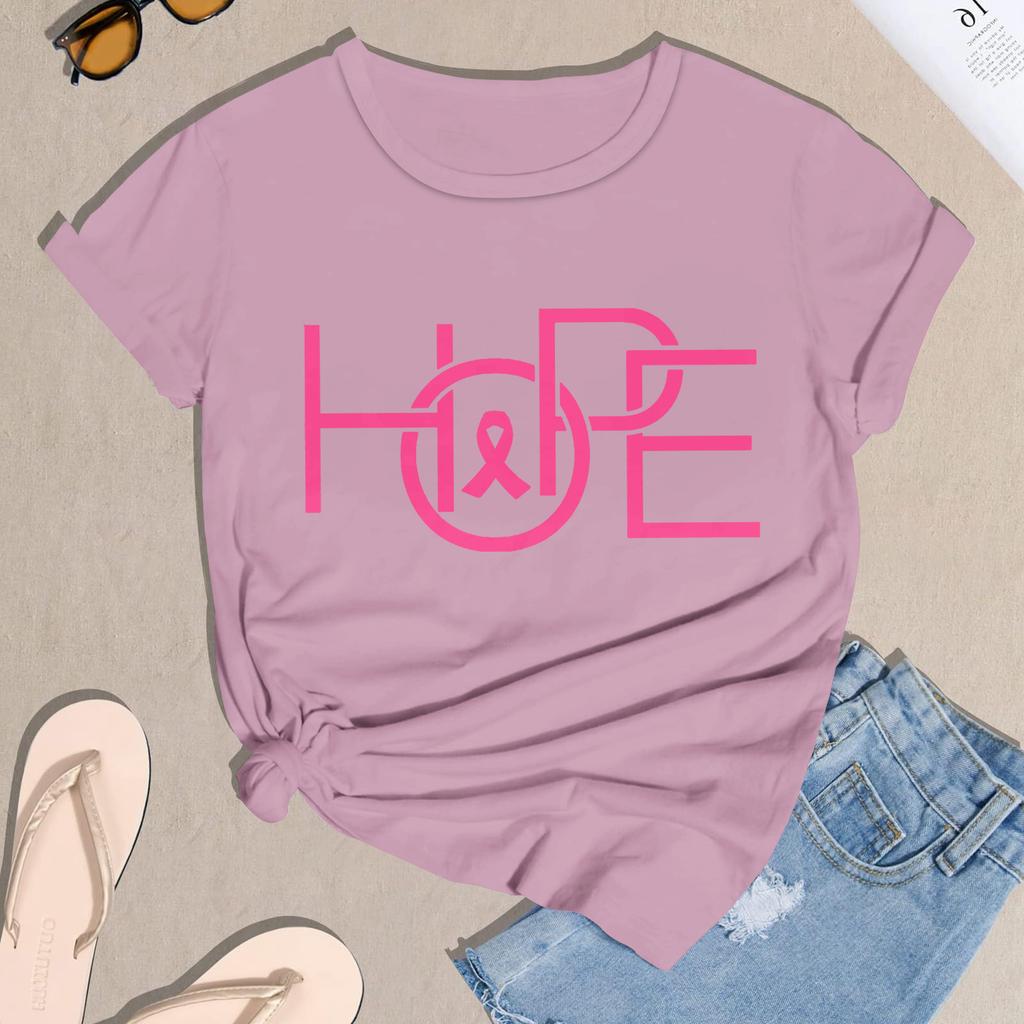 Women's Casual Halloween Breast Print T-Shirt Round Neck Pullover Short Sleeve Top