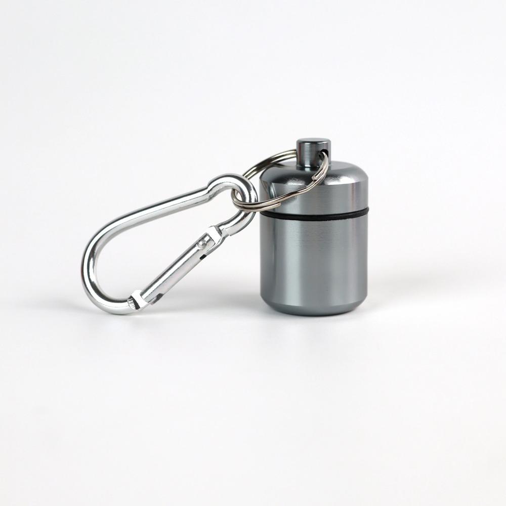 New Premuim Portable Mini Pill Case Keychain Box Waterproof Travel Container Bottle with Keyring for Medicine Ear Plug Jewelry