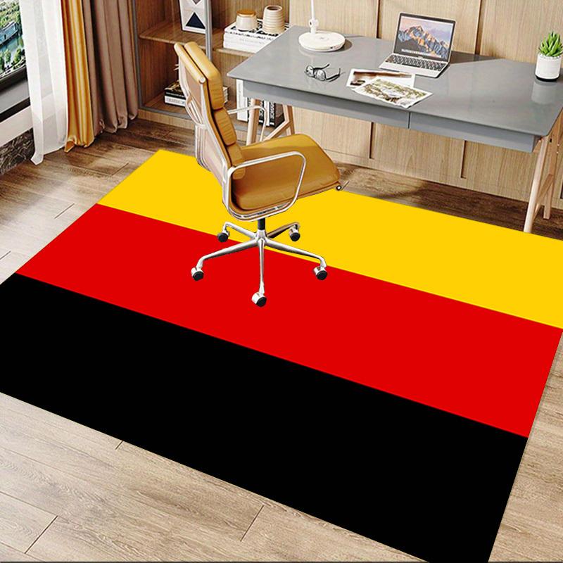 1PC black red yellow flag Extra Large Non Slip Floor carpet, Office, family, Studio   Large Area Rug Indoor Rugs, Bold Statement Piece